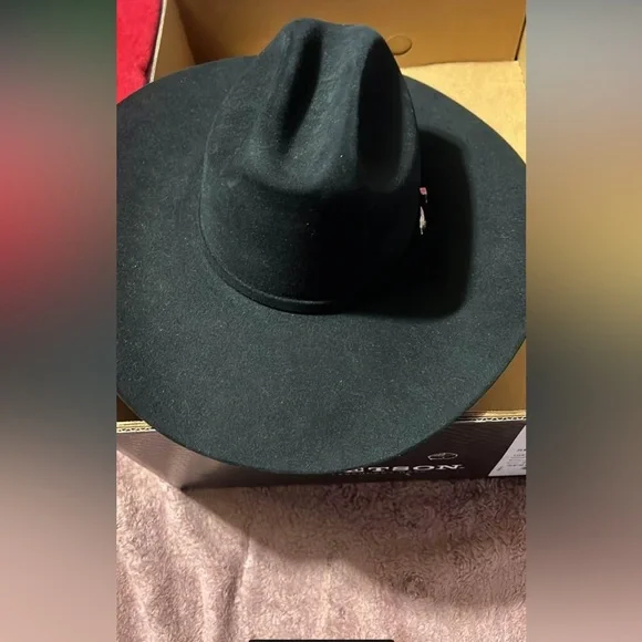 Black Men’s Legendary Stetson Cowboy Hat Size 7 - Picture 1 of 5